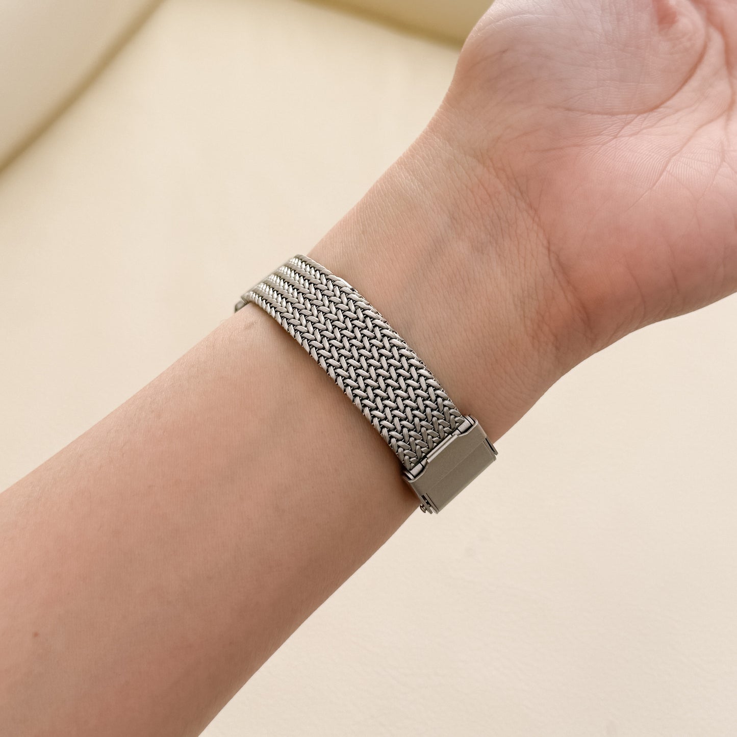 (St-Steel) Slim Stellar Apple Watch Strap - Starlight