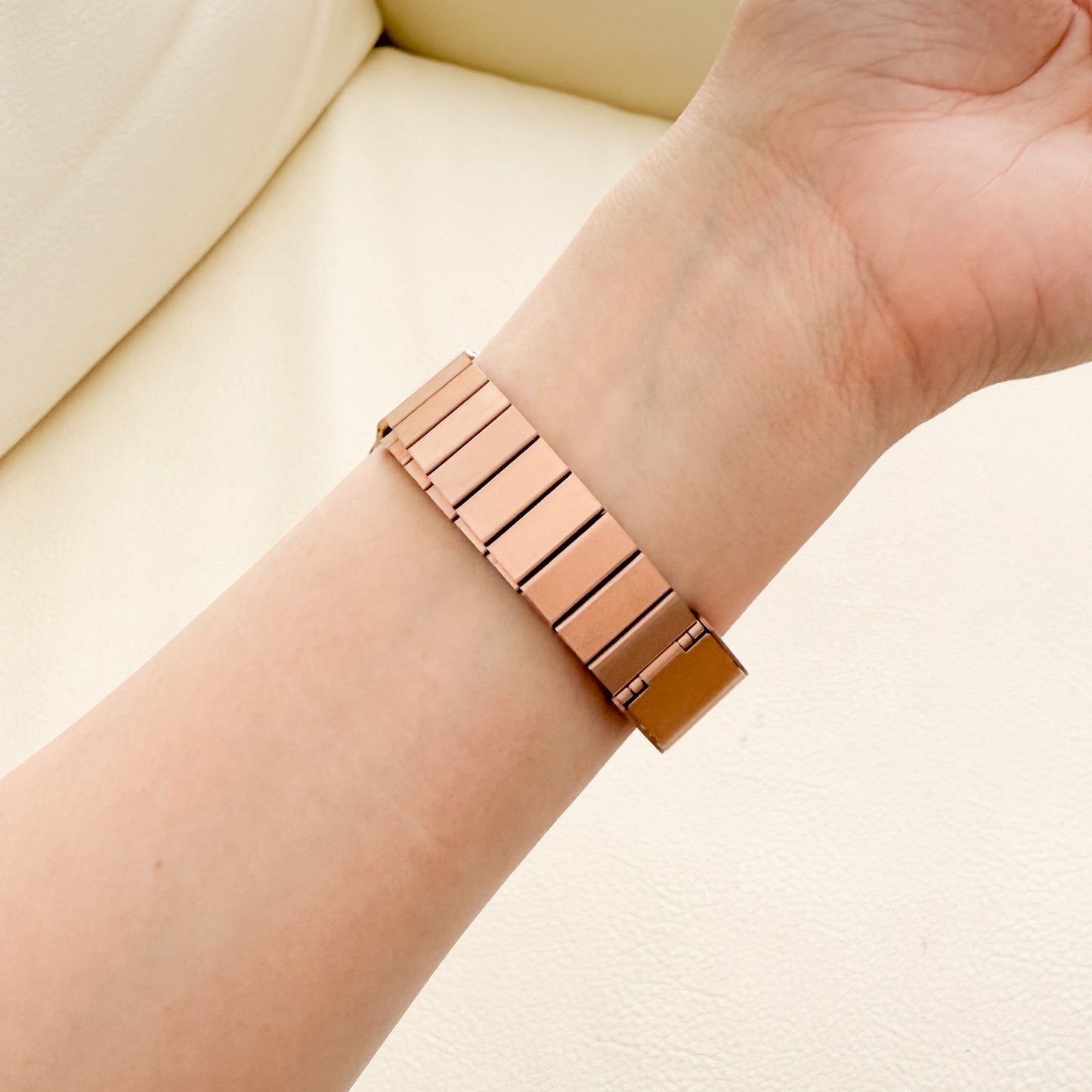 (St-Steel) Film Apple Watch Strap - Rose Gold
