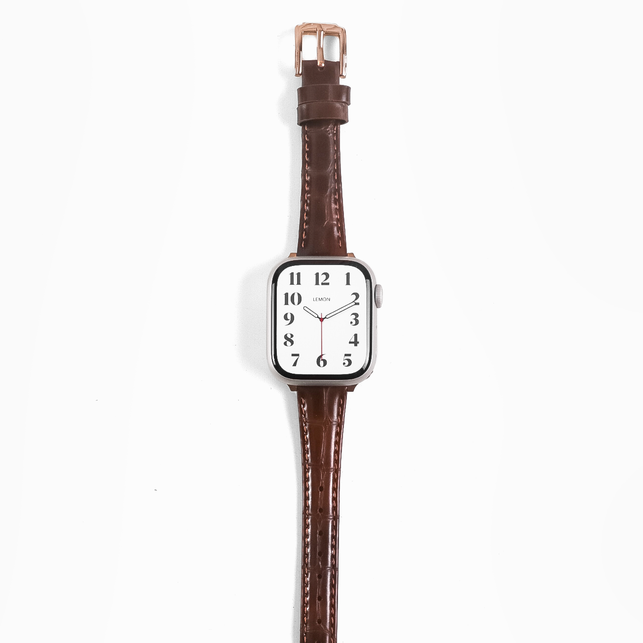 Slim Urban Leather Apple Watch Strap - Brown – Lemon Straps