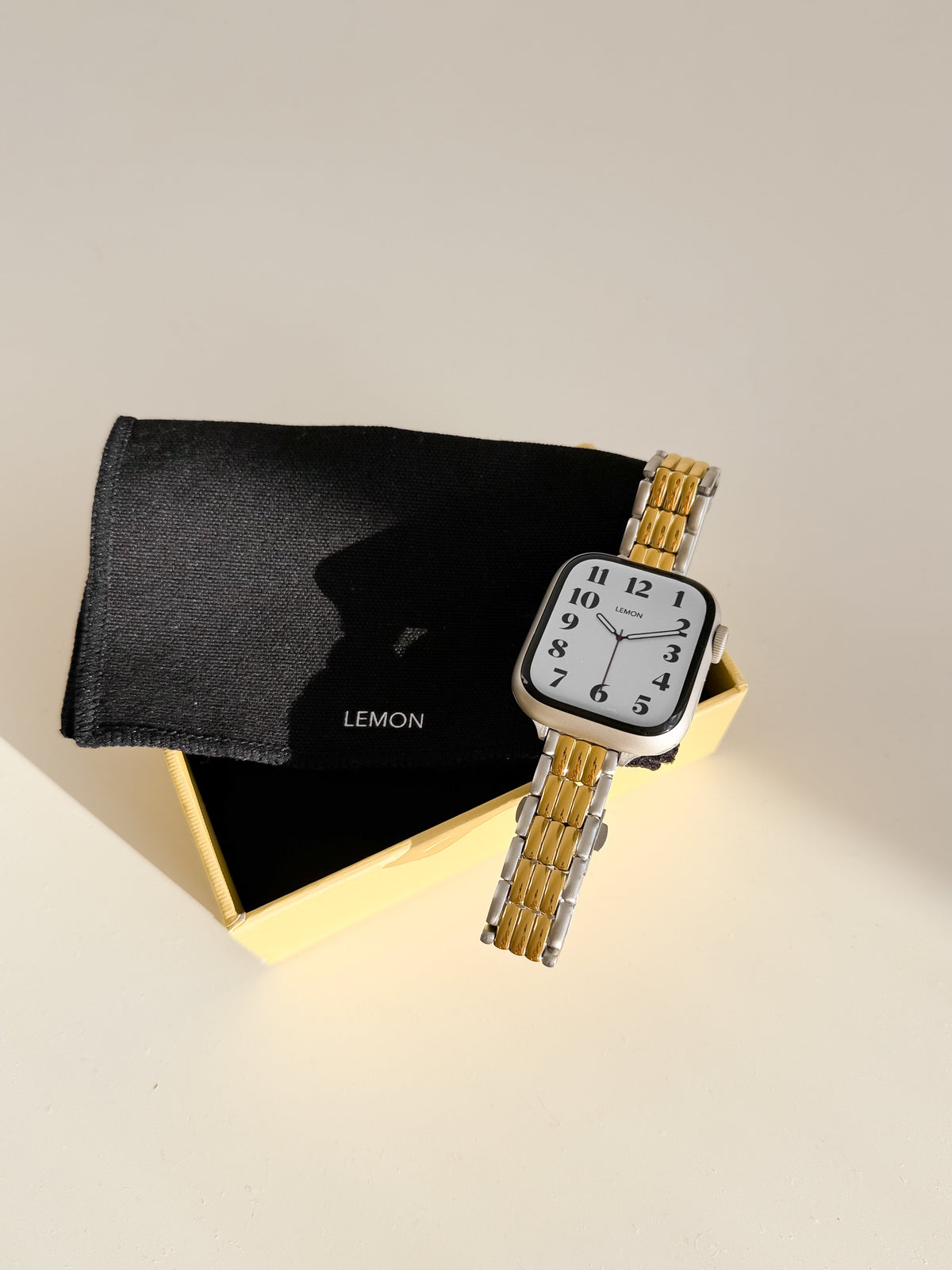 (St-Steel) Moonlight Apple Watch Strap - Two Tone