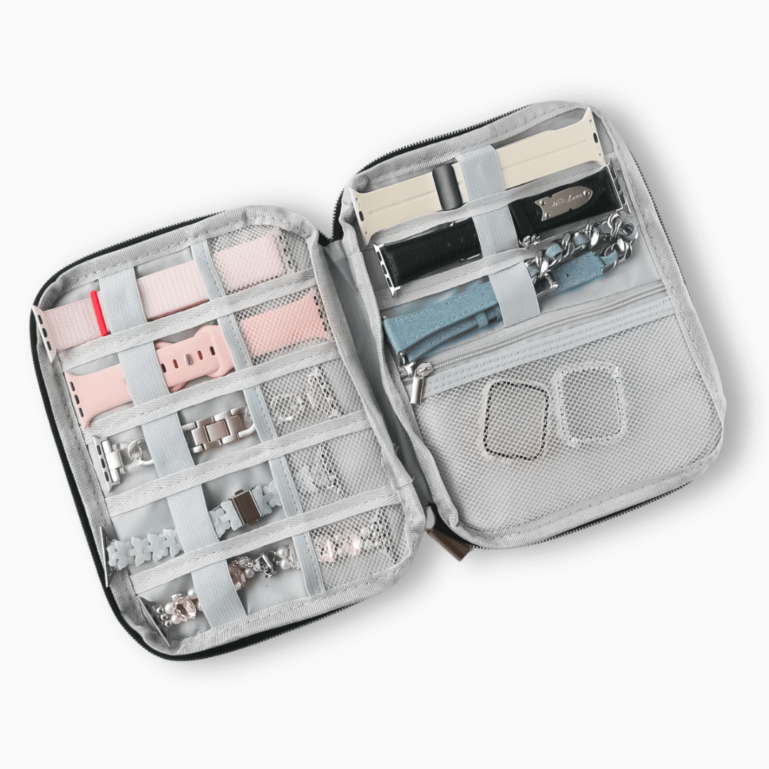 Portable Watch Band Storage Bag - Black (Small)