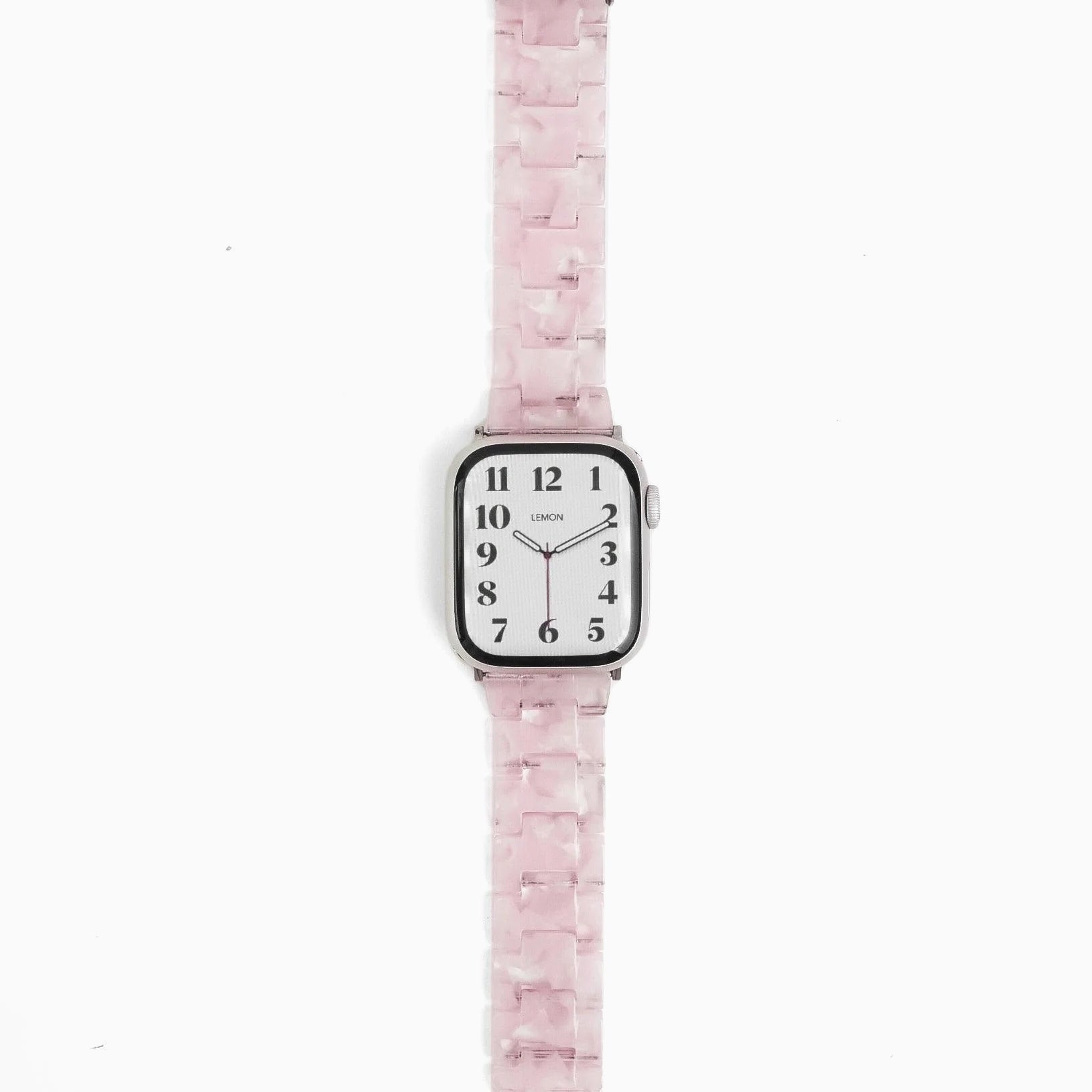 Polly Resin Apple Watch Band - Transparent Pink – Lemon Straps