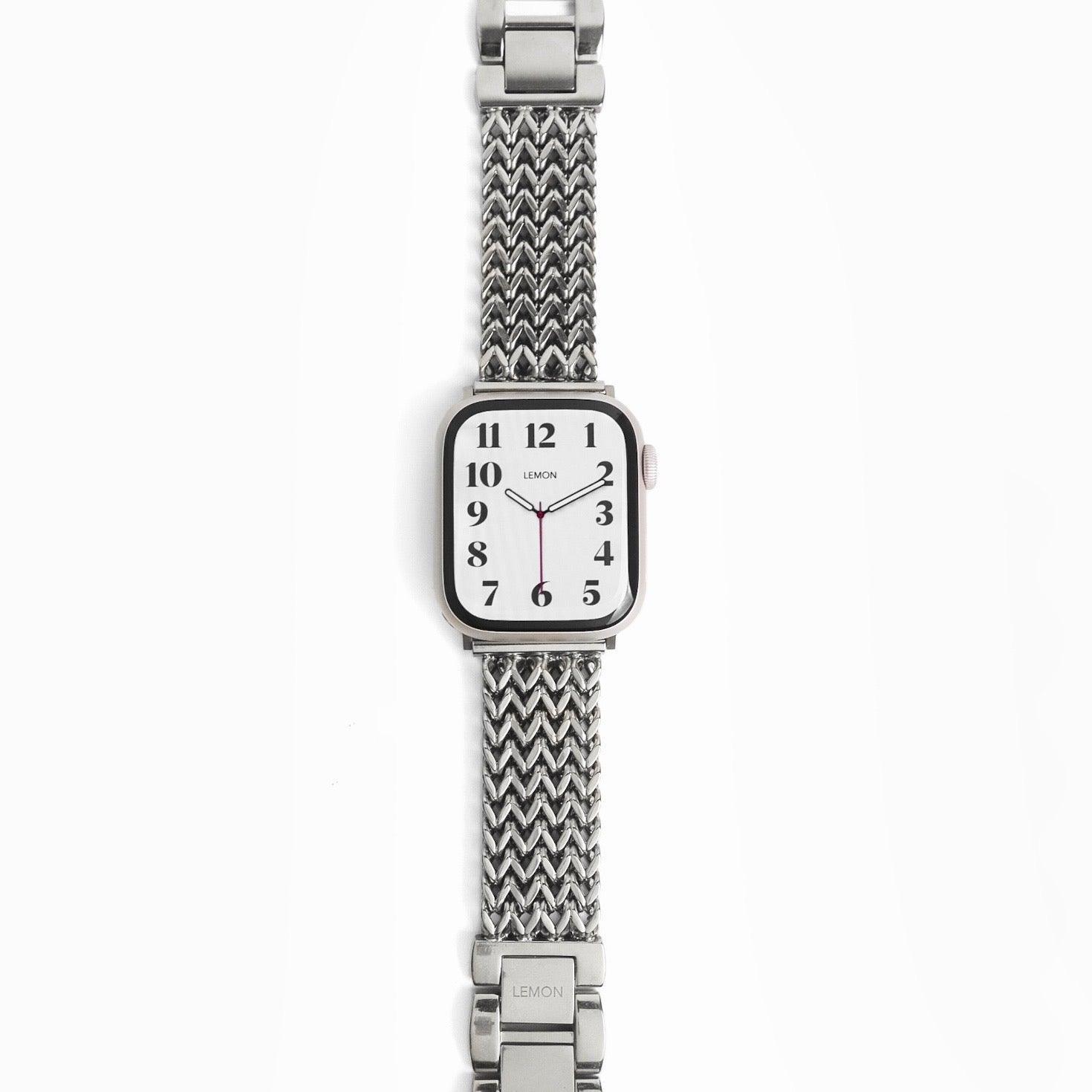 Infinity Stainless Steel Apple Watch Band - Silver – Lemon Straps