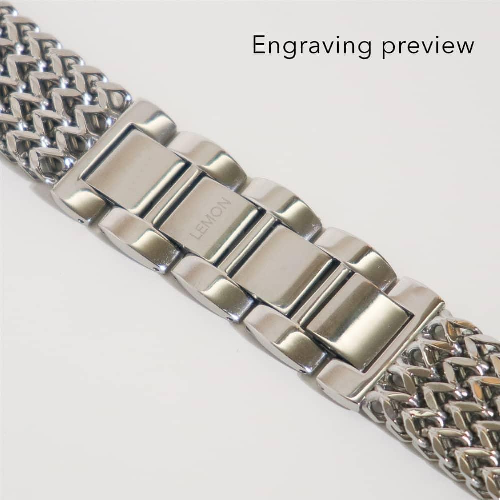 (St-Steel) Infinity Mesh Apple Watch Bracelet - Silver