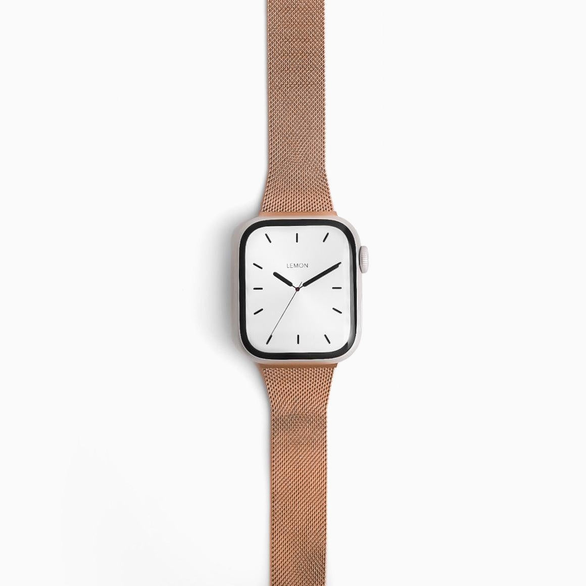 Spark’l Apple Watch Band in Light Gray with Rose Gold Hardware Amazon.com: Wearlizer RoseGold Silver Compatible with Apple  main image 4