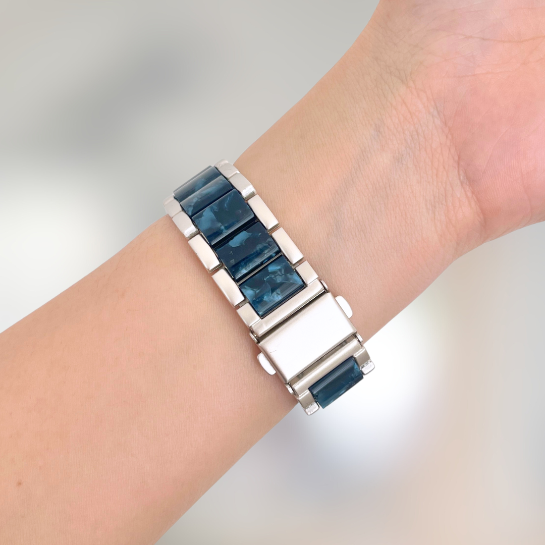 Natural Apple Watch Strap - Midnight Blue