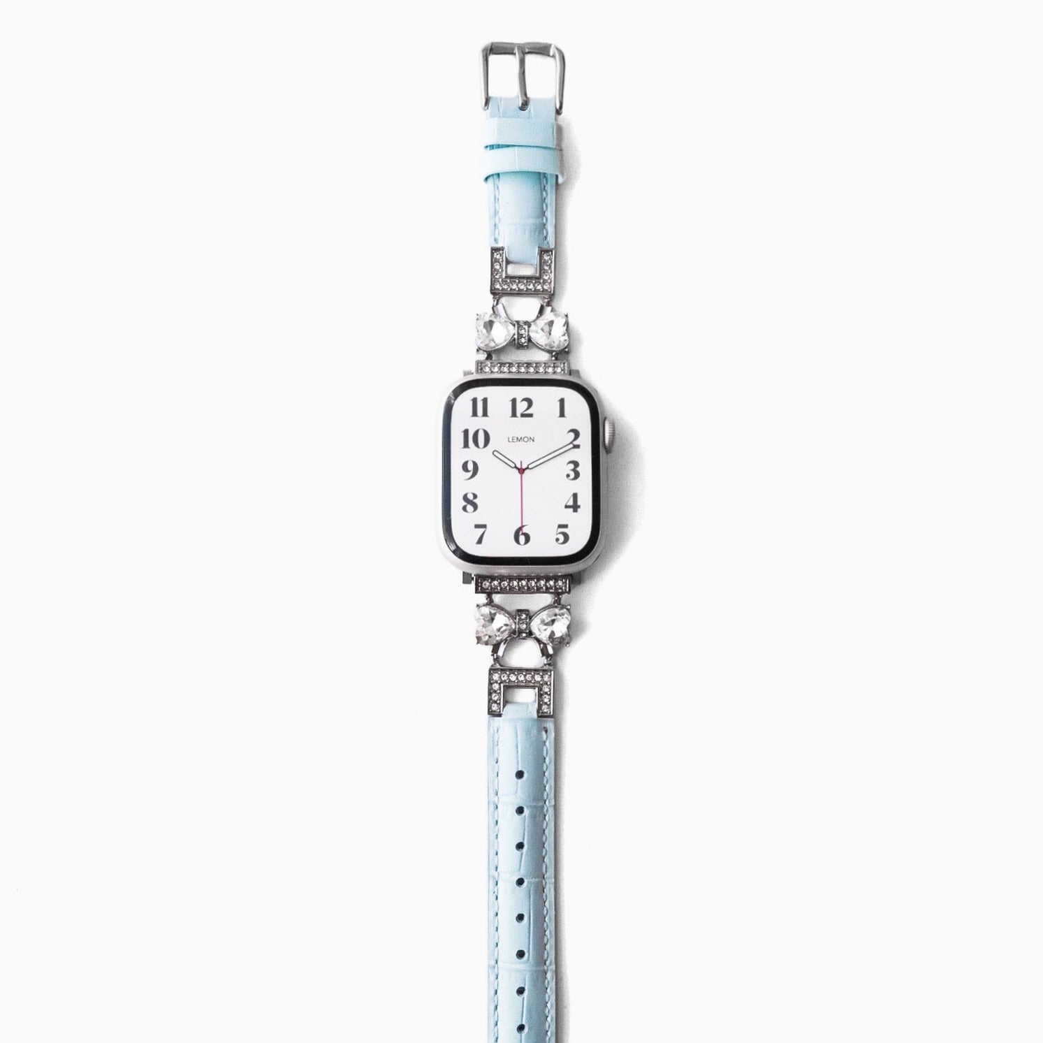 Butterfly Leather Apple Watch Strap - Blue 