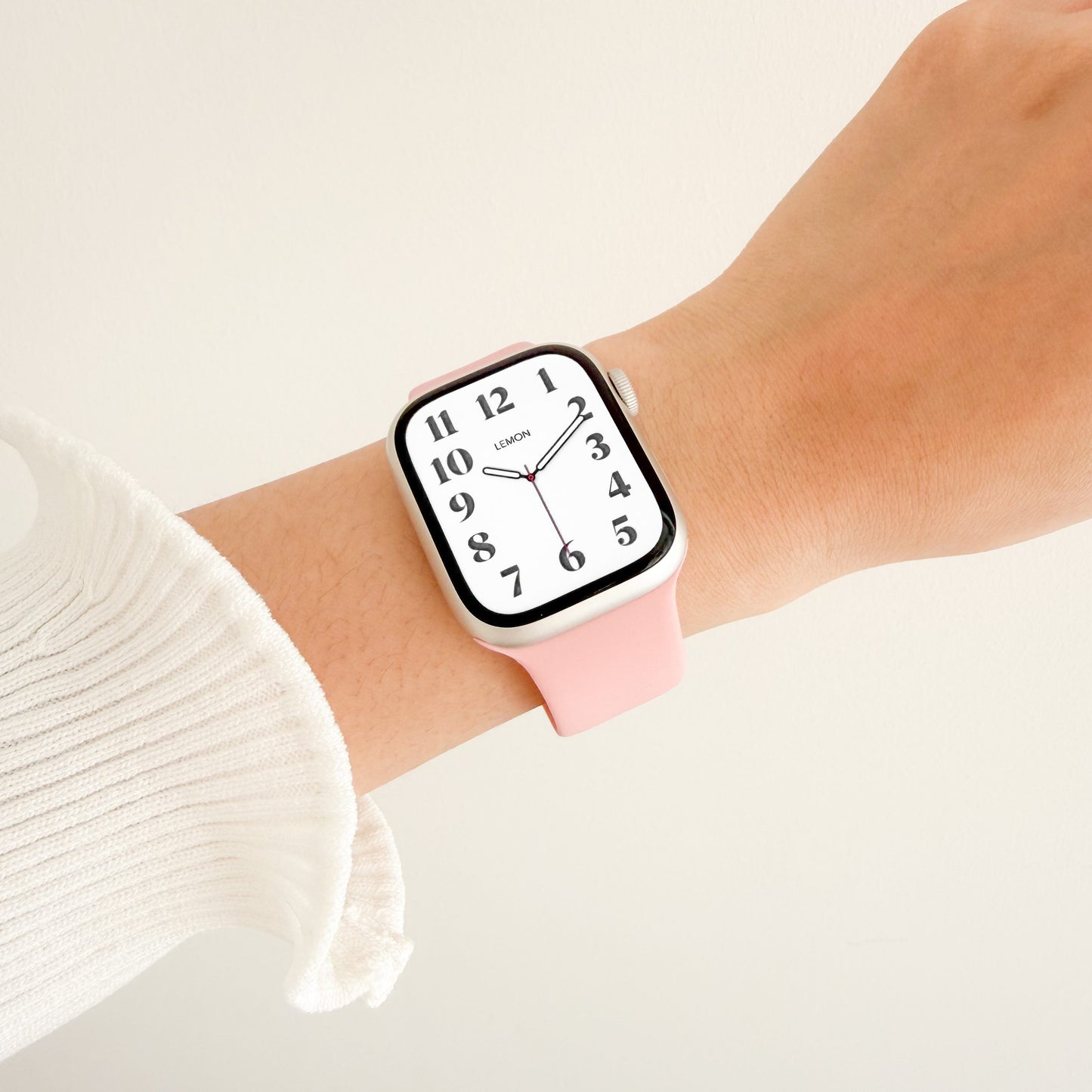 Classic Silicone Apple Watch Band - Light Pink
