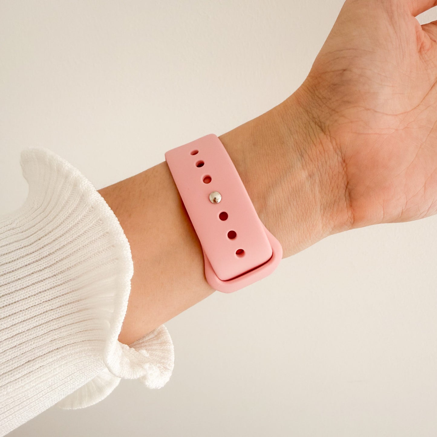 クラシックシリコンApple Watchバンド - ピンク