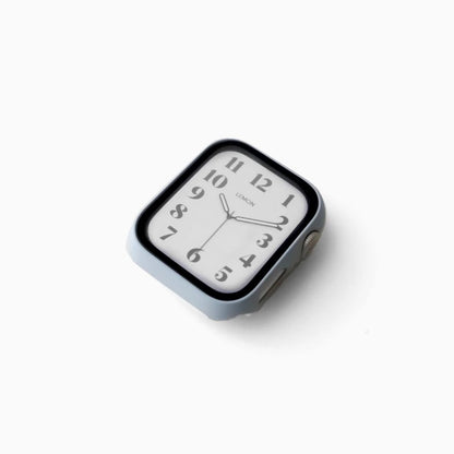 Classic Apple Watch Screen Protector in blue fitted on a watch showing the clock face