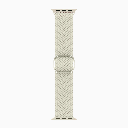 Woven STARLIGHT watch band on a white background