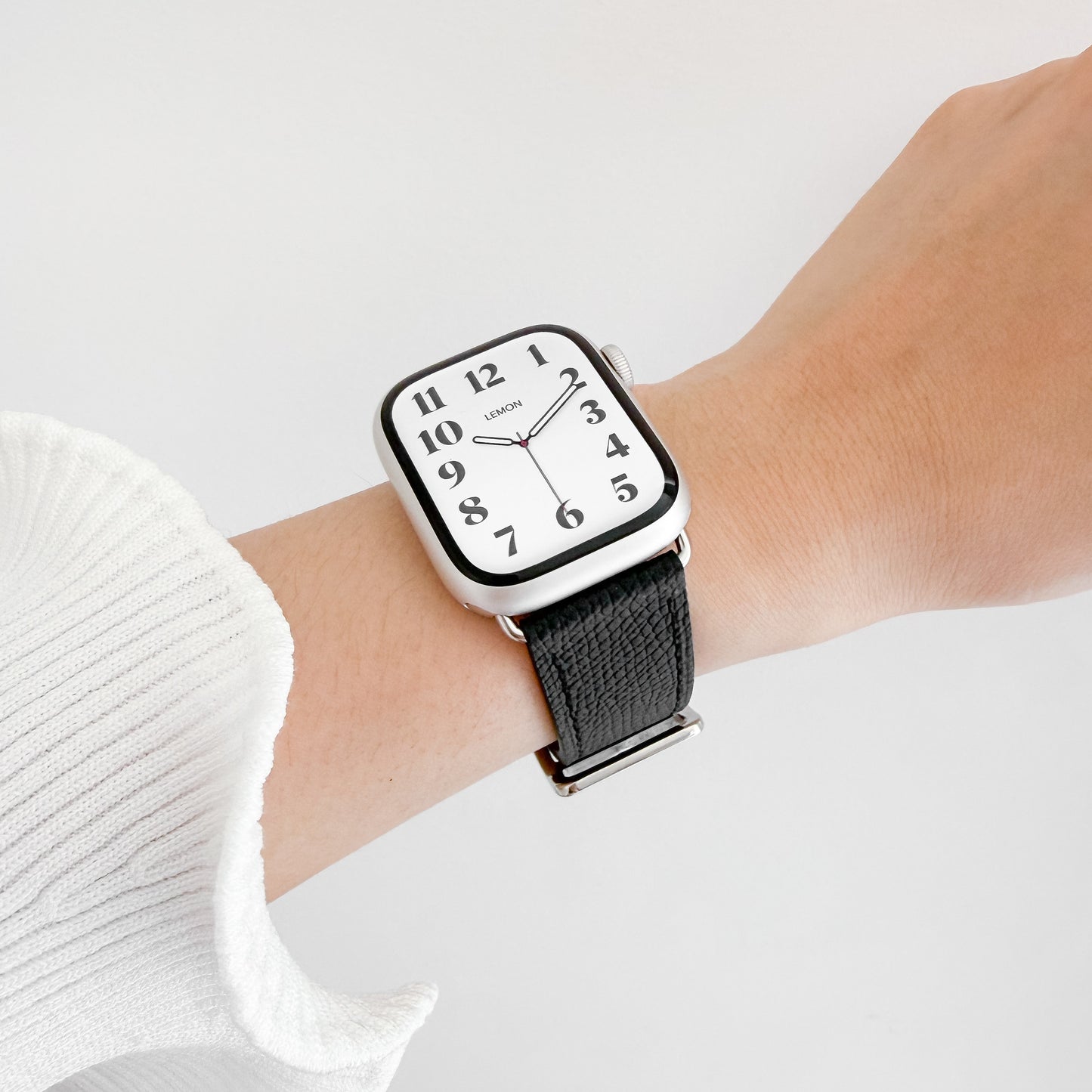Florence Textured Apple Watch Strap - Black