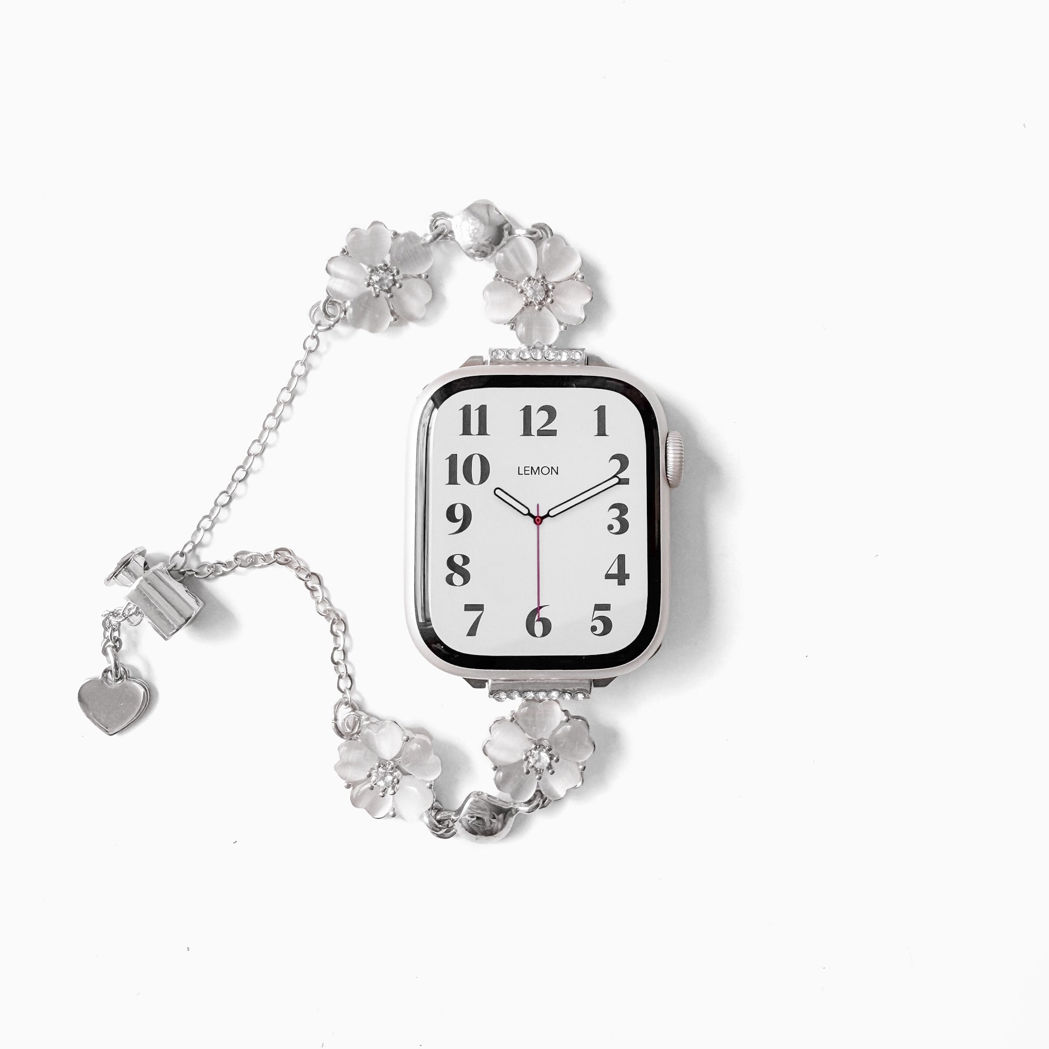 Sakura Chain Apple Watch Bracelet - Silver – Lemon Straps