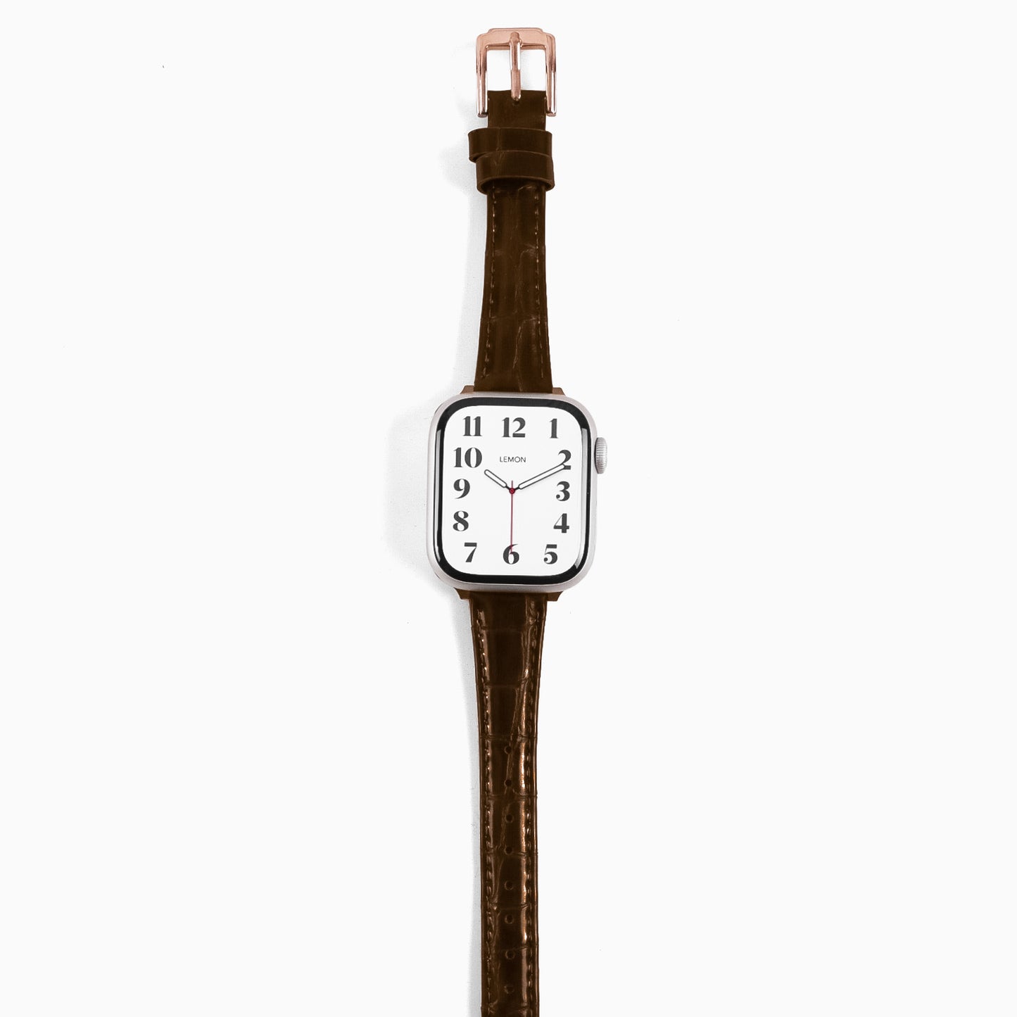 Slim Urban Leather Apple Watch Strap - Dark Brown