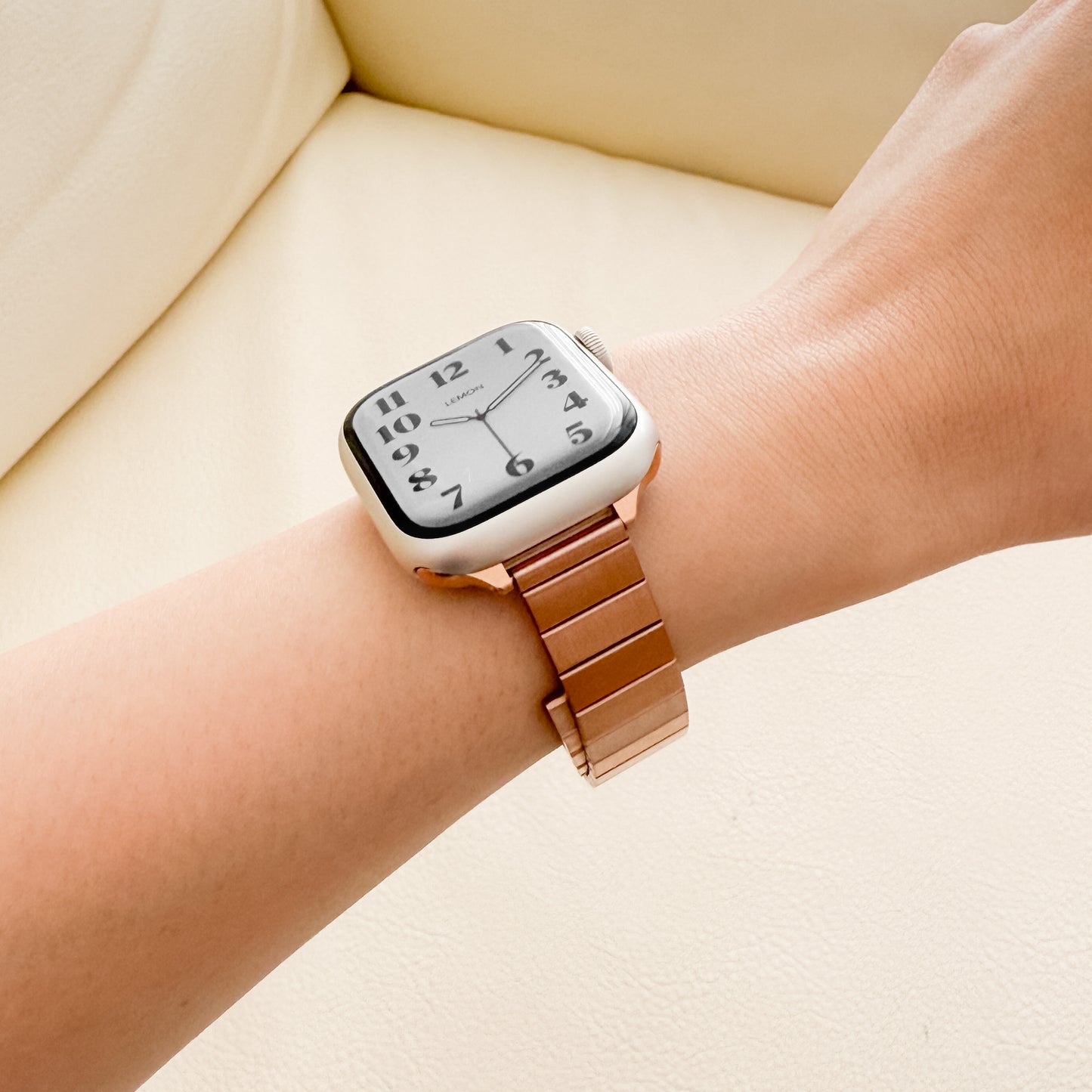 (St-Steel) Film Apple Watch Strap - Rose Gold