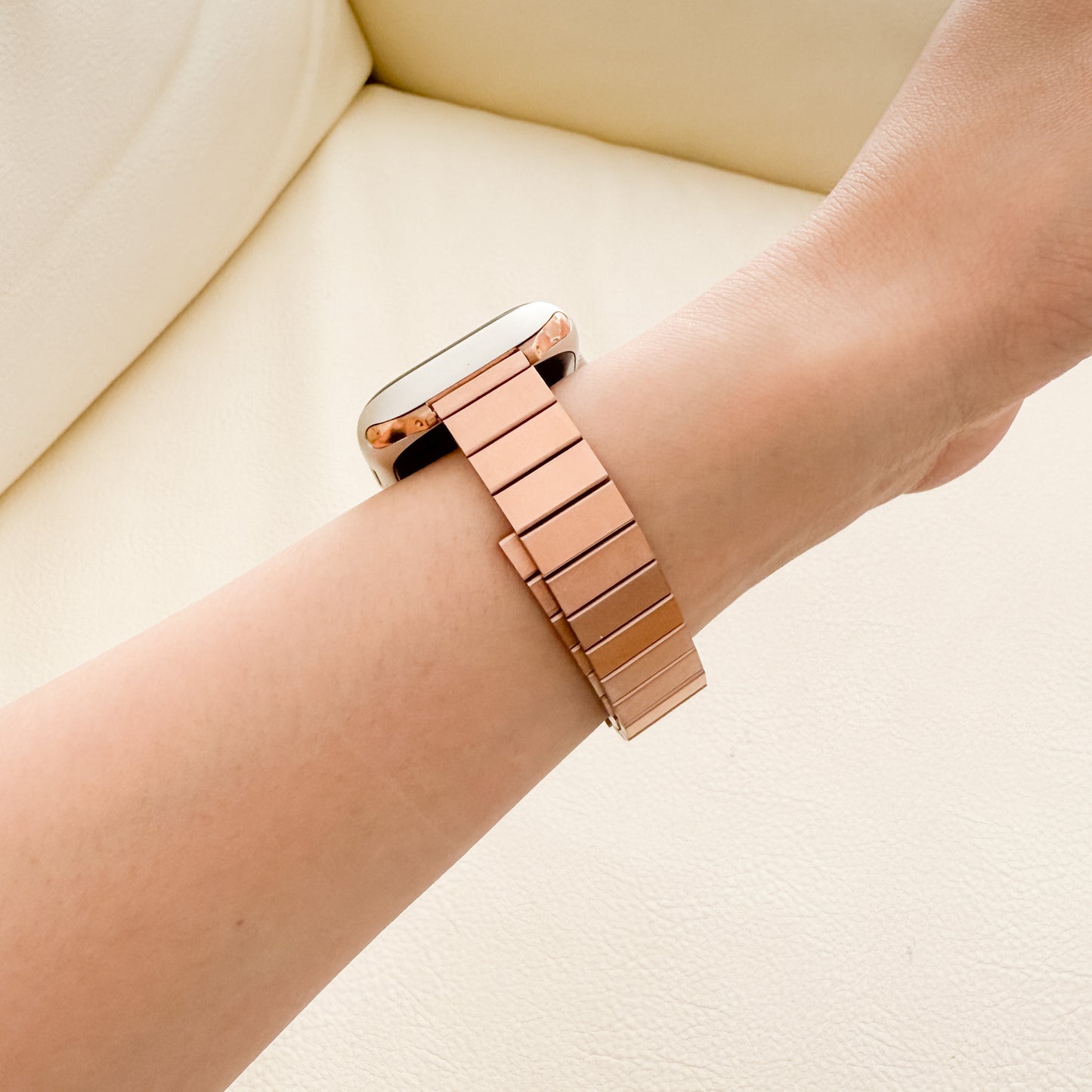 (St-Steel) Film Apple Watch Strap - Rose Gold