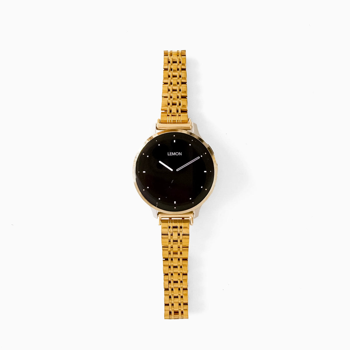 Lemon Inspiration Garmin watch strap in gold stainless steel