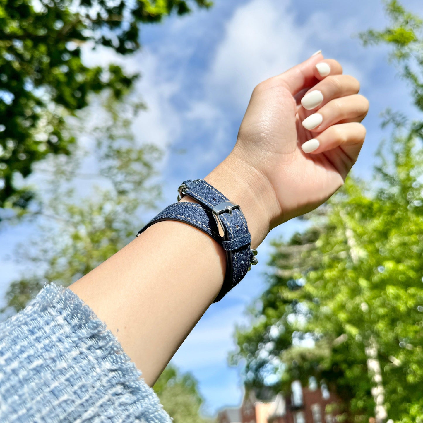 Denim Timeless Apple Watch Strap - Denim Blue