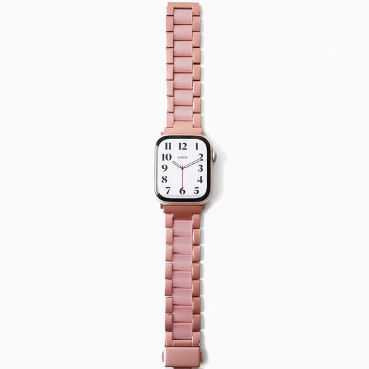 (St-Steel) Glow Apple Watch Strap - Pink