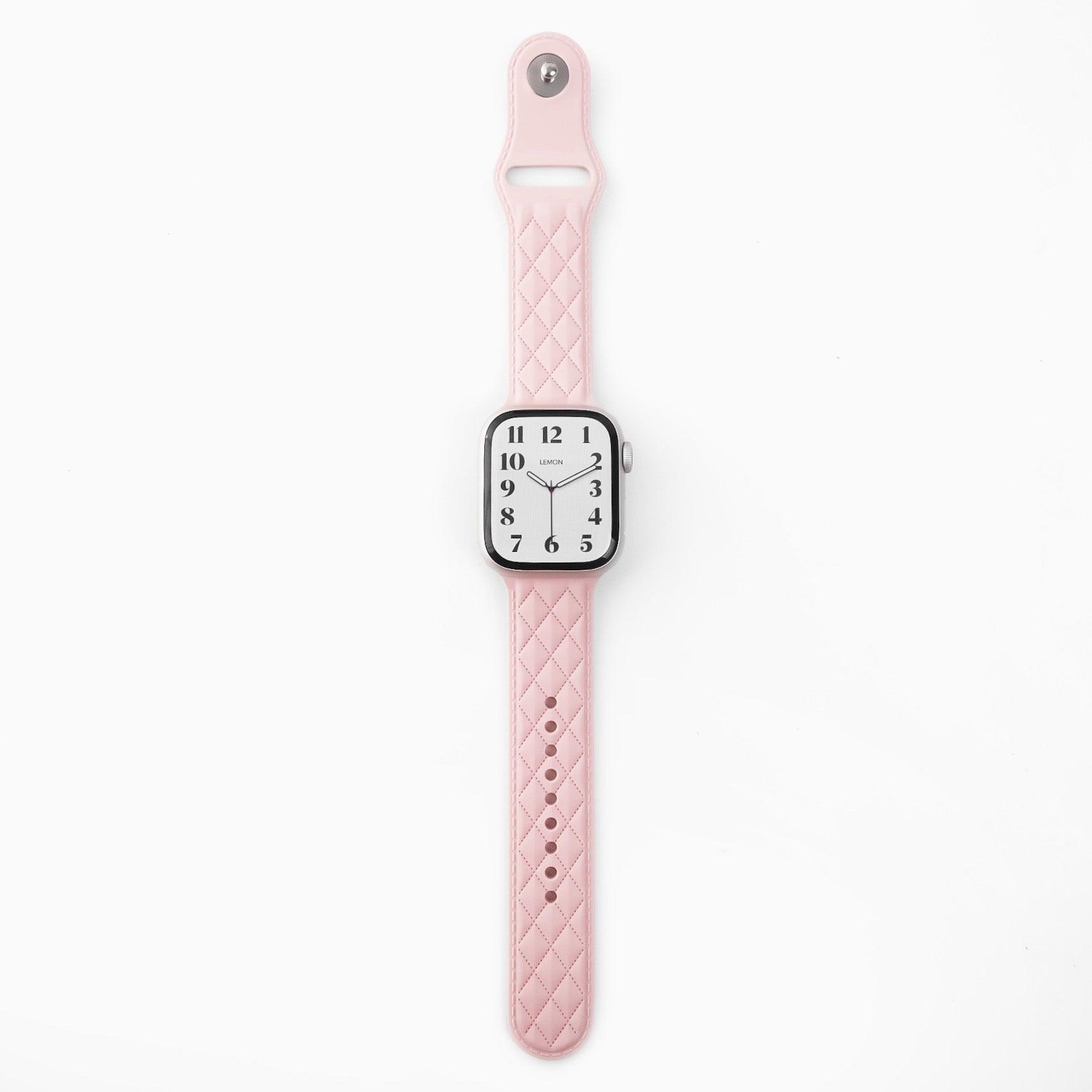 Lattice_Silicone_Apple_Watch_Band_-_Pink 
