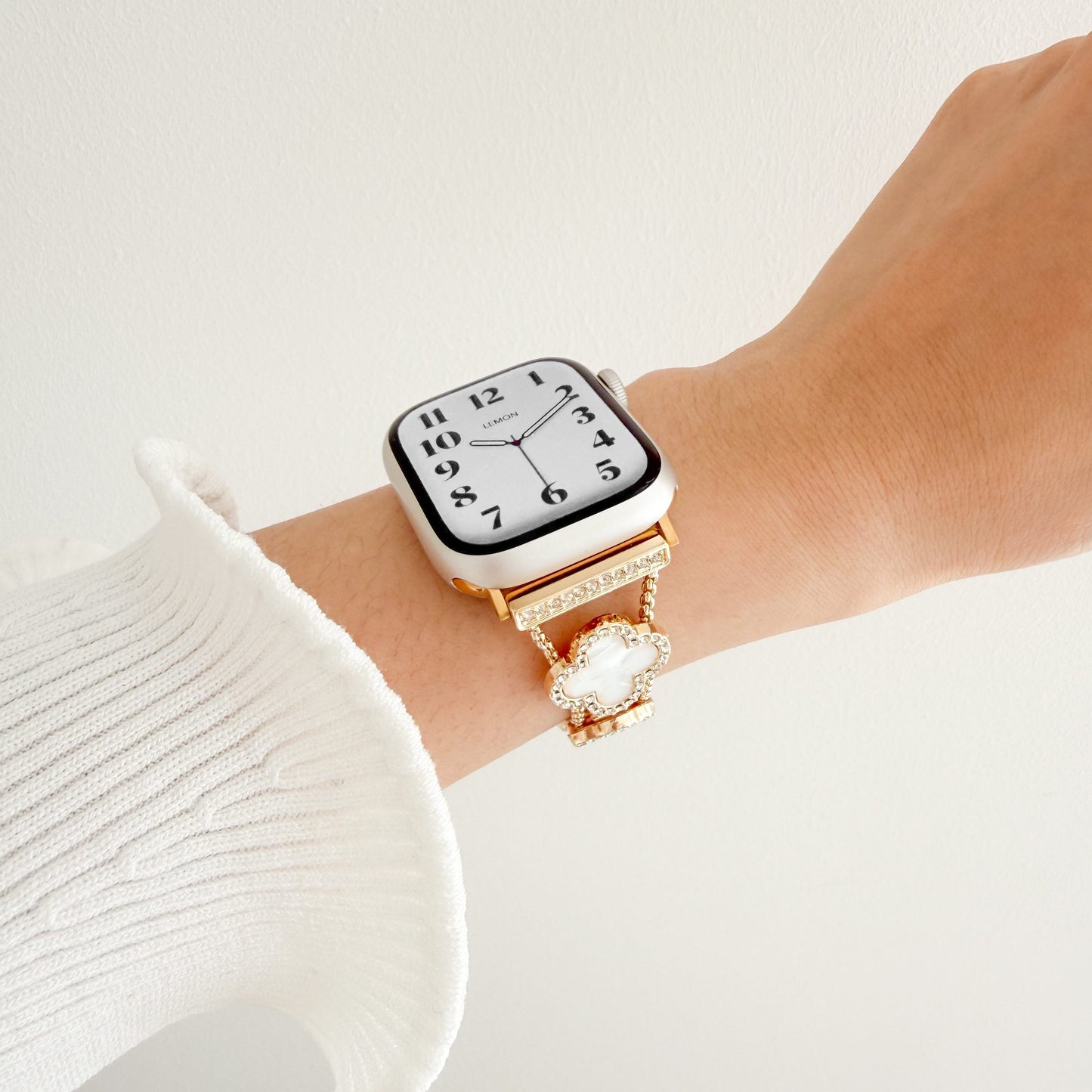 Lucky Clover Apple Watch Bracelet - Gold