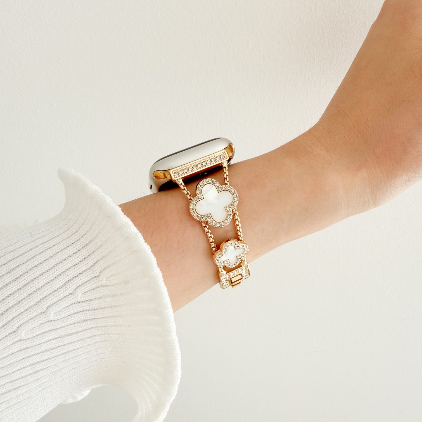 Lucky Clover Apple Watch Bracelet - Gold