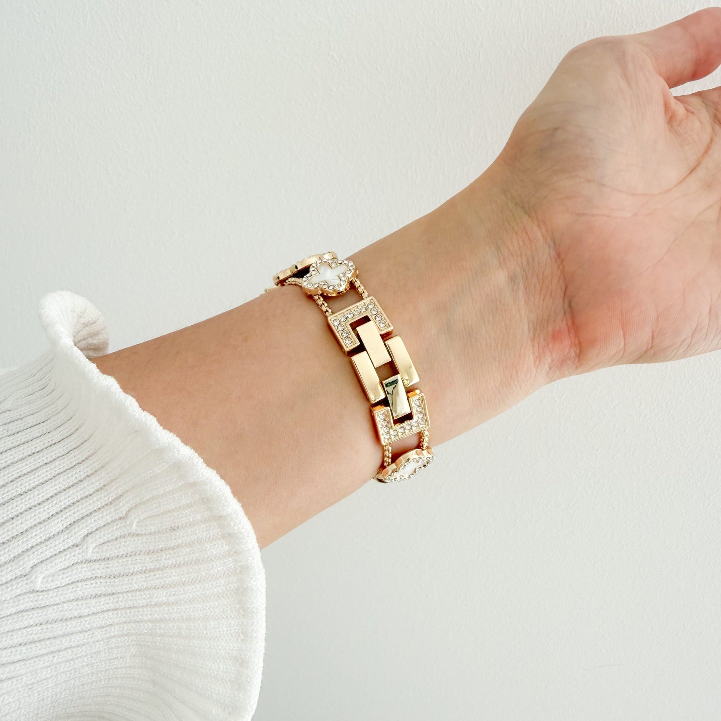 Lucky Clover Apple Watch Bracelet - Gold