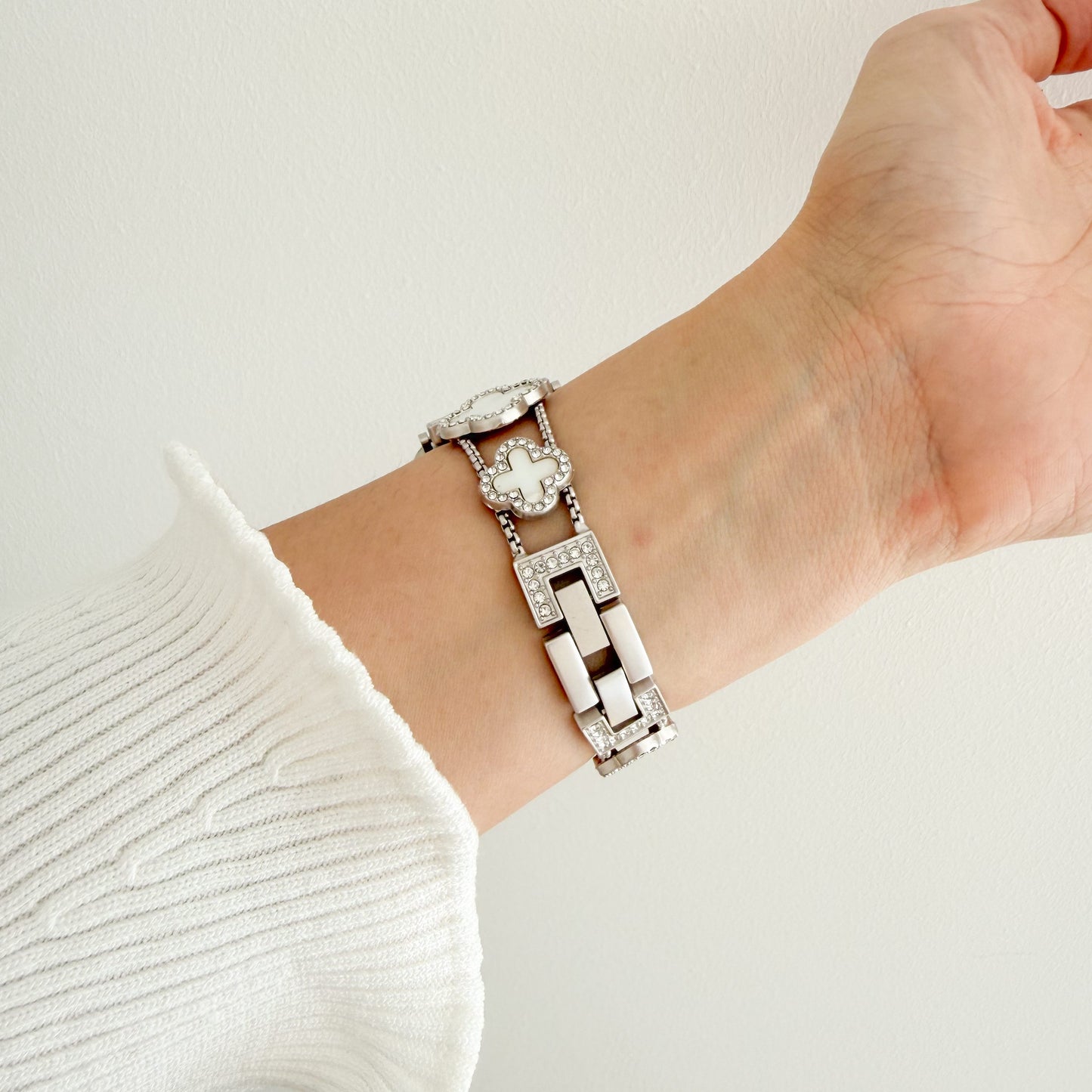 Lucky Clover Apple Watch Bracelet - Starlight