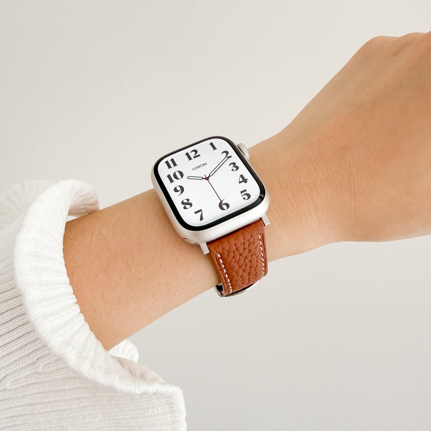 Migliara Leather Apple Watch Strap - Brown