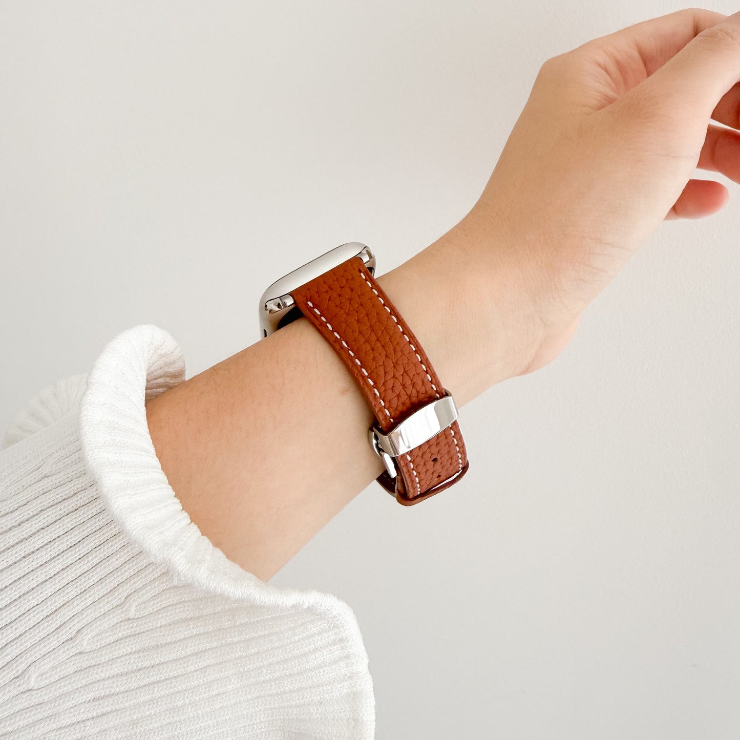 Migliara Leather Apple Watch Strap - Brown
