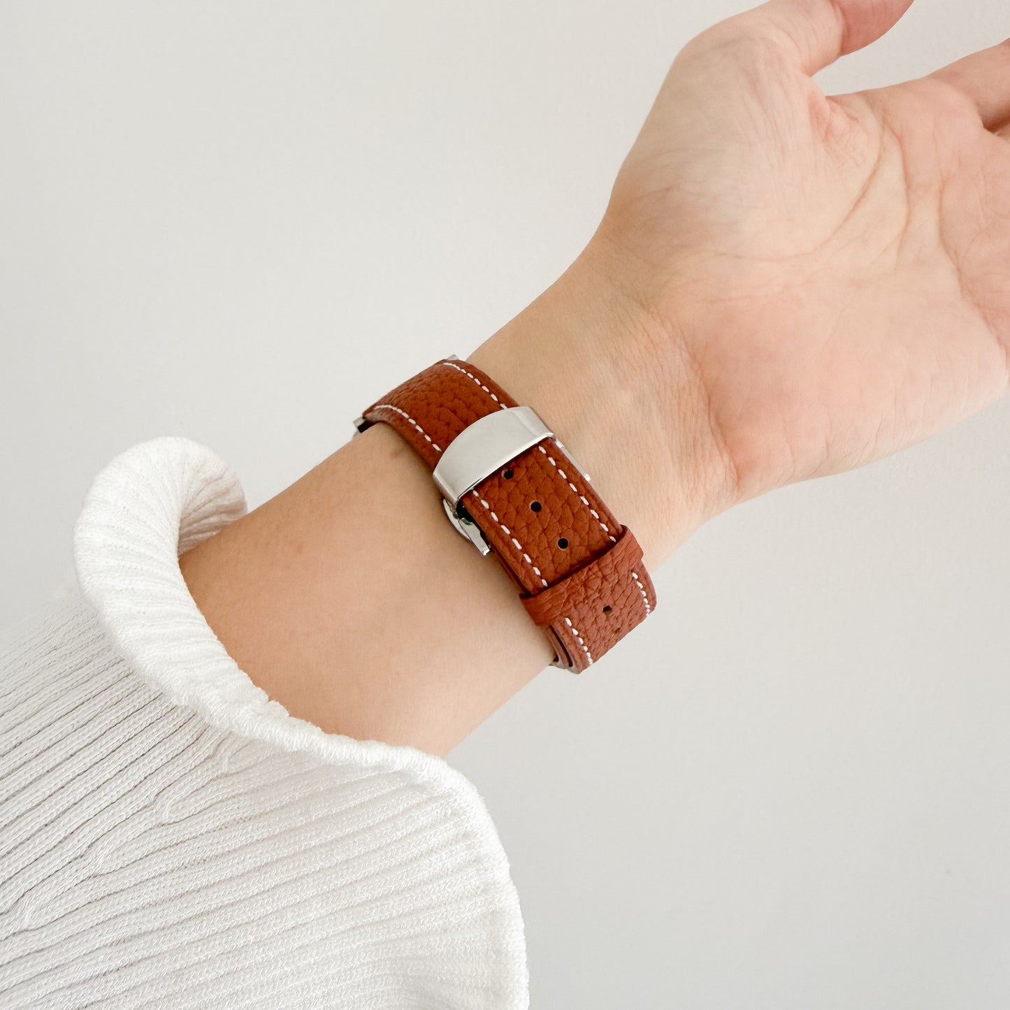 Migliara Leather Apple Watch Strap - Brown