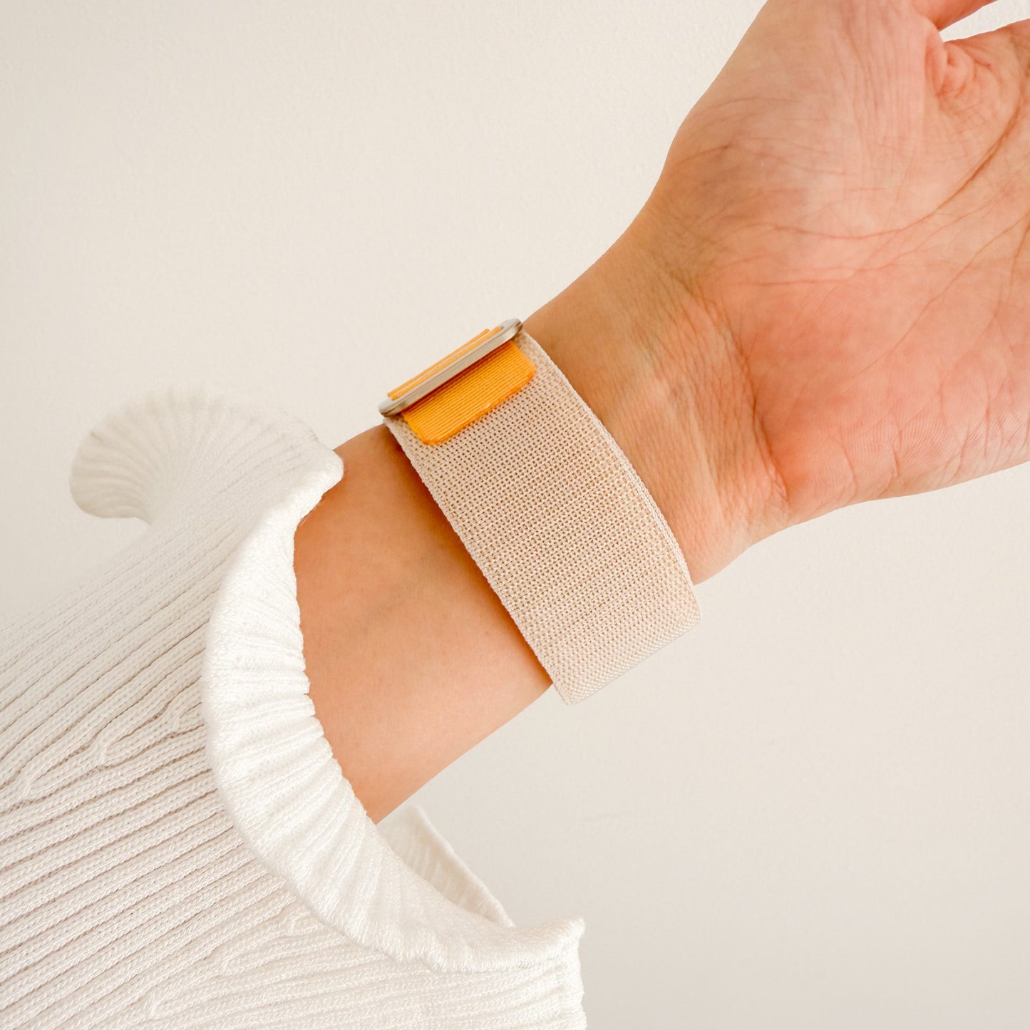 マウンテンナイロン Apple Watch バンド - スターライト & イエロー