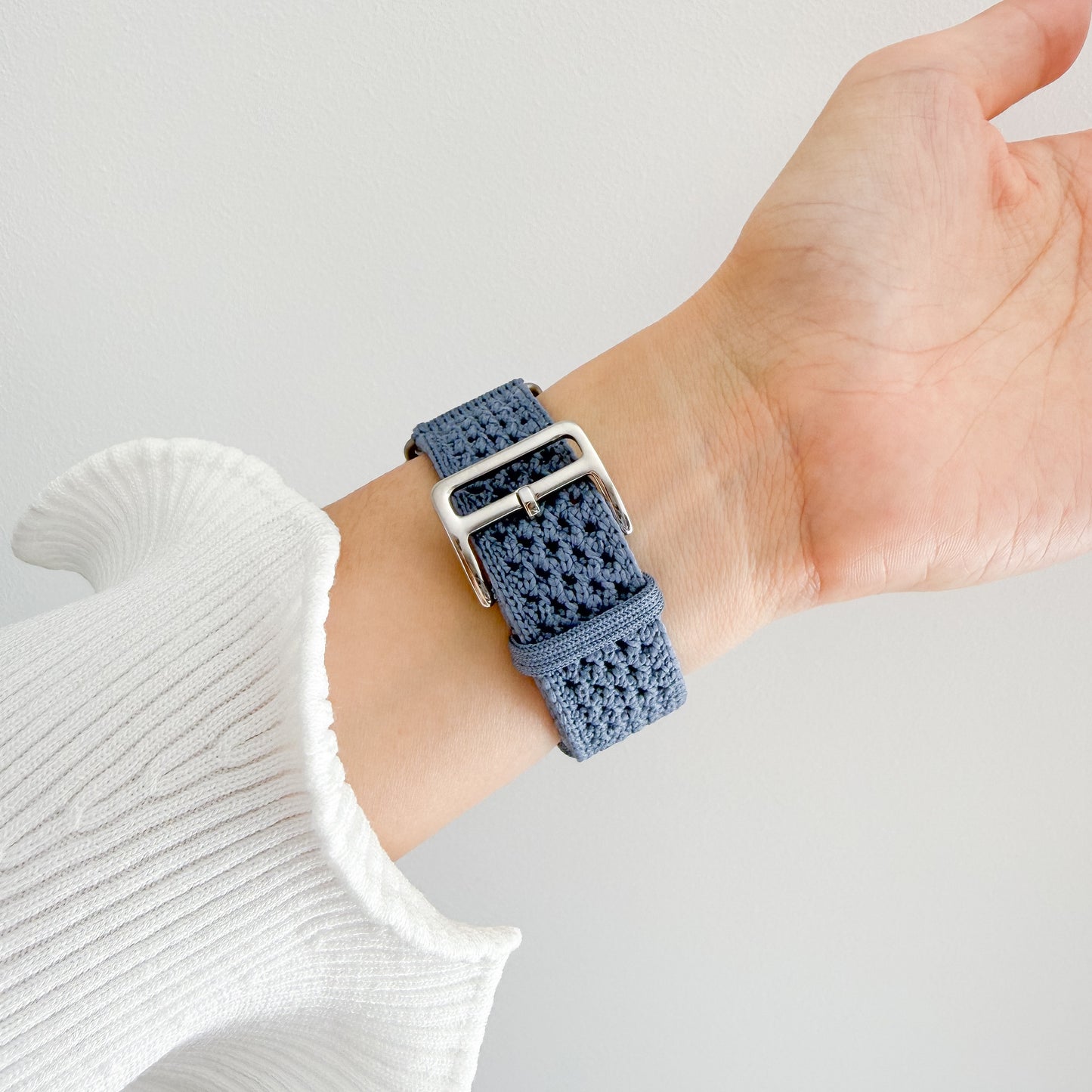 Solene Knit Apple Watch Strap - Blue