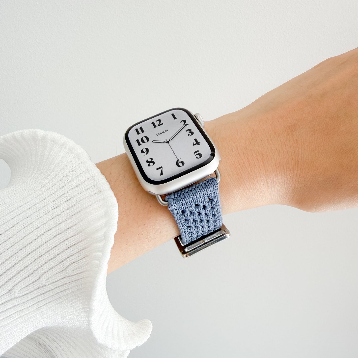 Solene Knit Apple Watch Strap - Blue