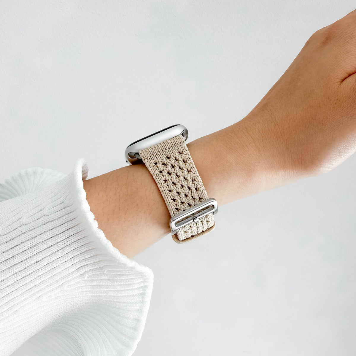 Solene Knit Apple Watch Strap - Beige