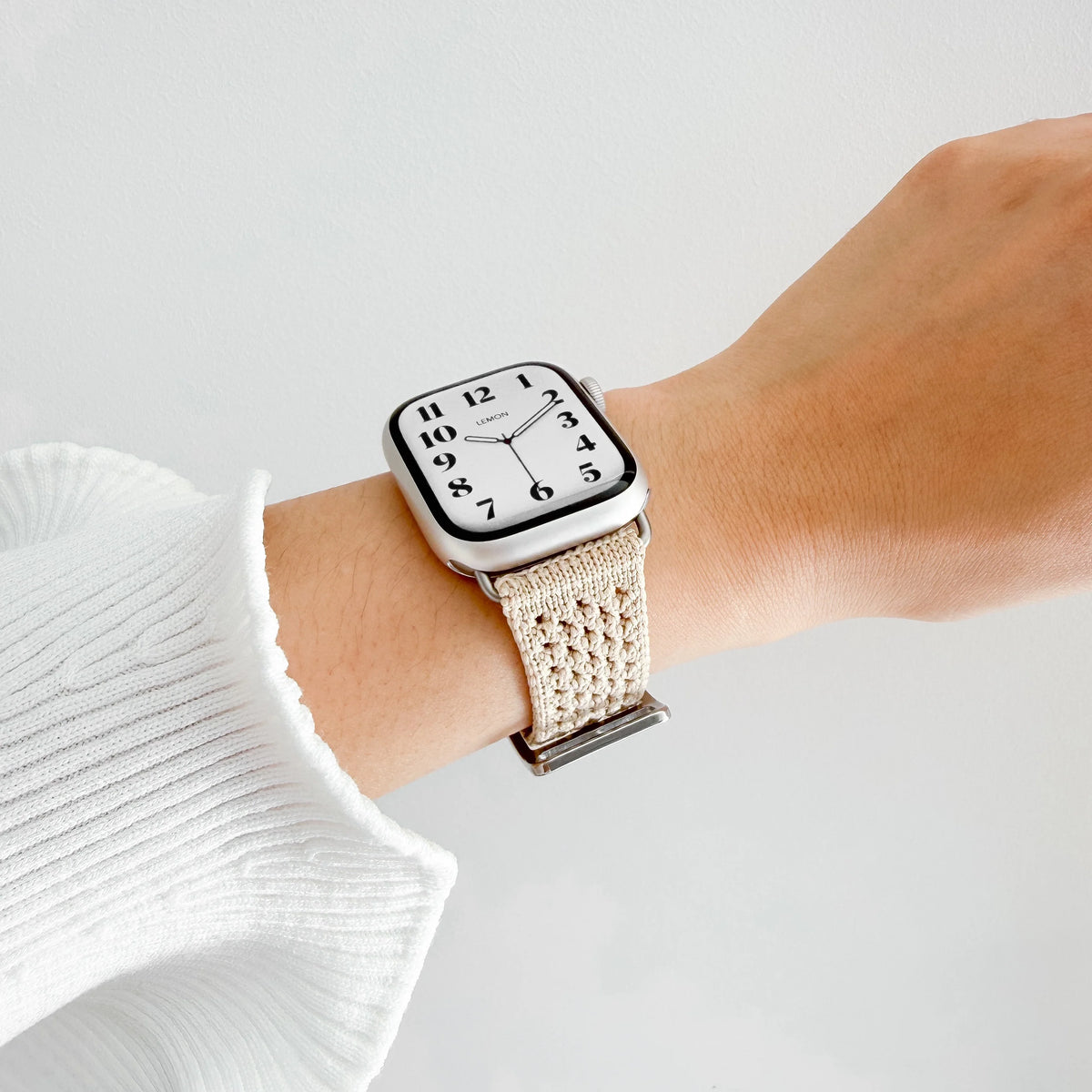 Solene Knit Apple Watch Strap - Beige