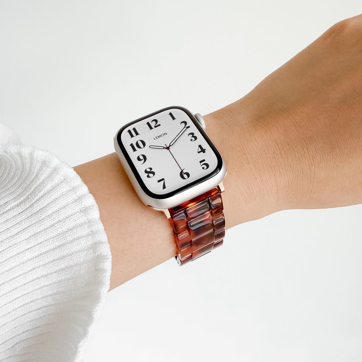 Polly Resin Apple Watch Band - Tortoiseshell