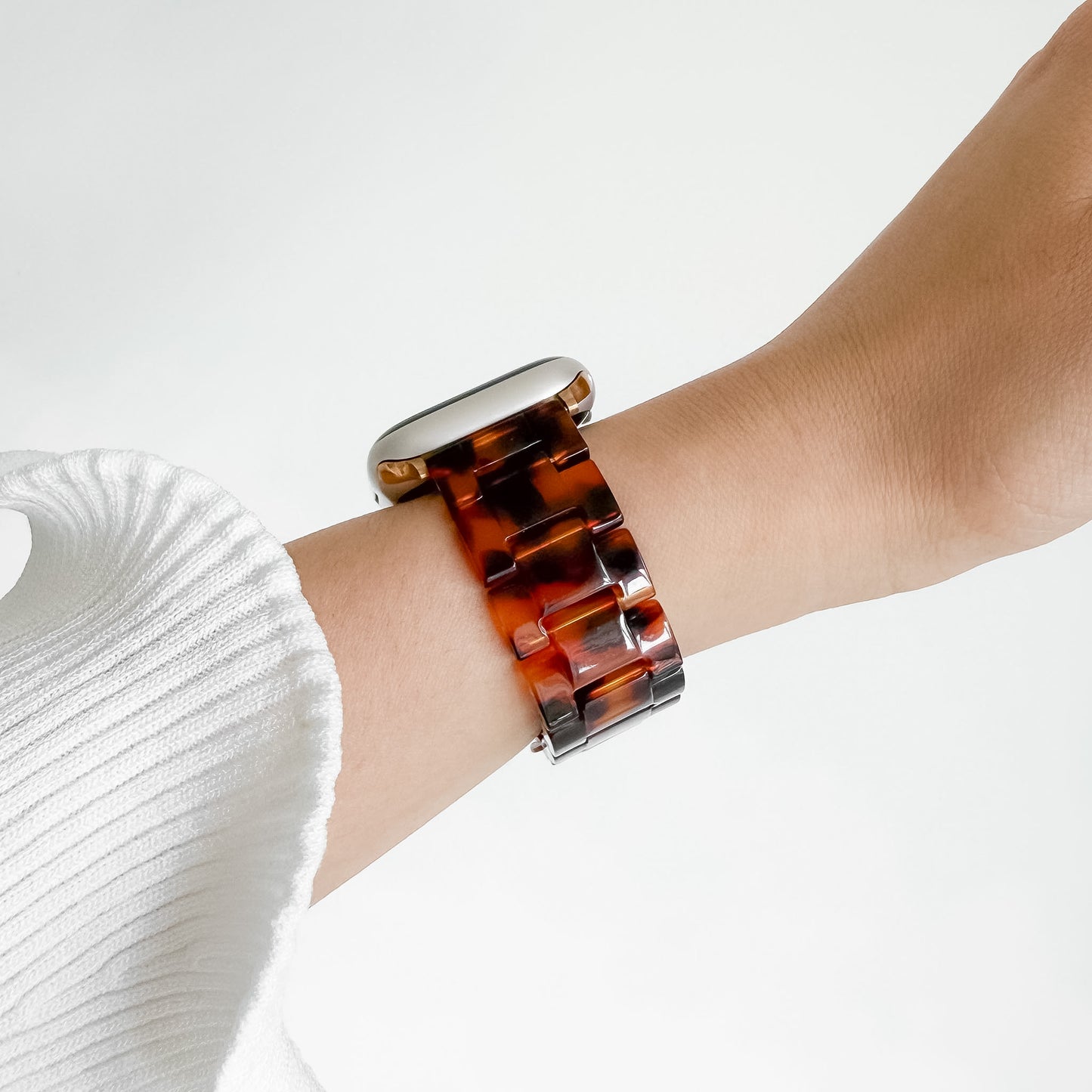 Polly Resin Apple Watch Band - Tortoiseshell
