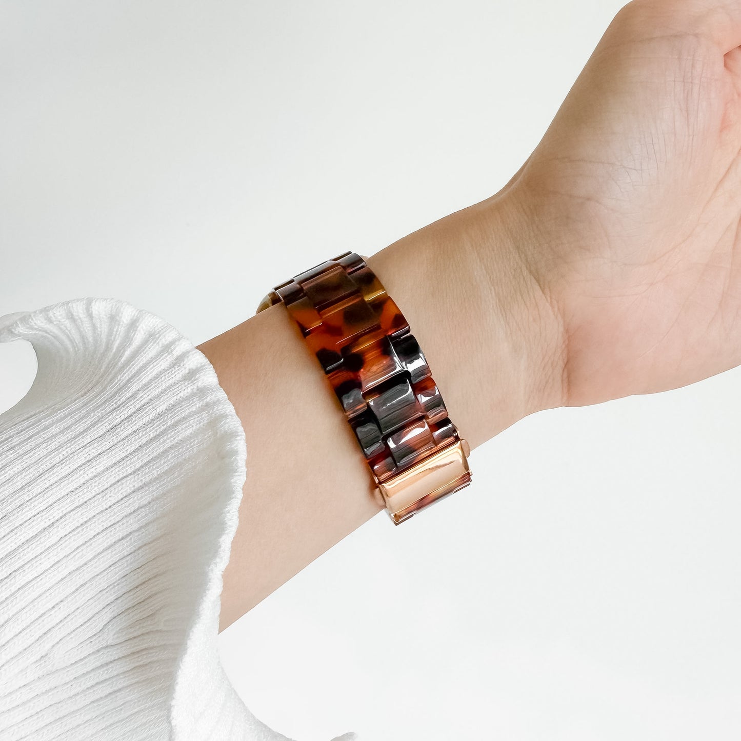 Polly Resin Apple Watch Band - Tortoiseshell