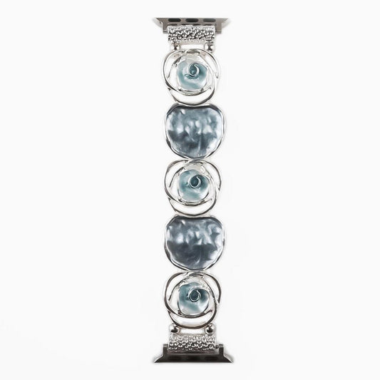 Rosette Apple Watch Bracelet - Ocean Blue 2
