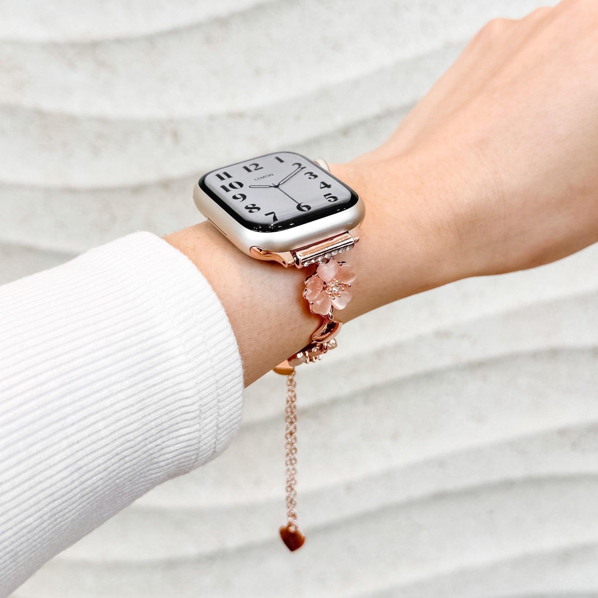 Sakura Chain Apple Watch Bracelet - Pink new