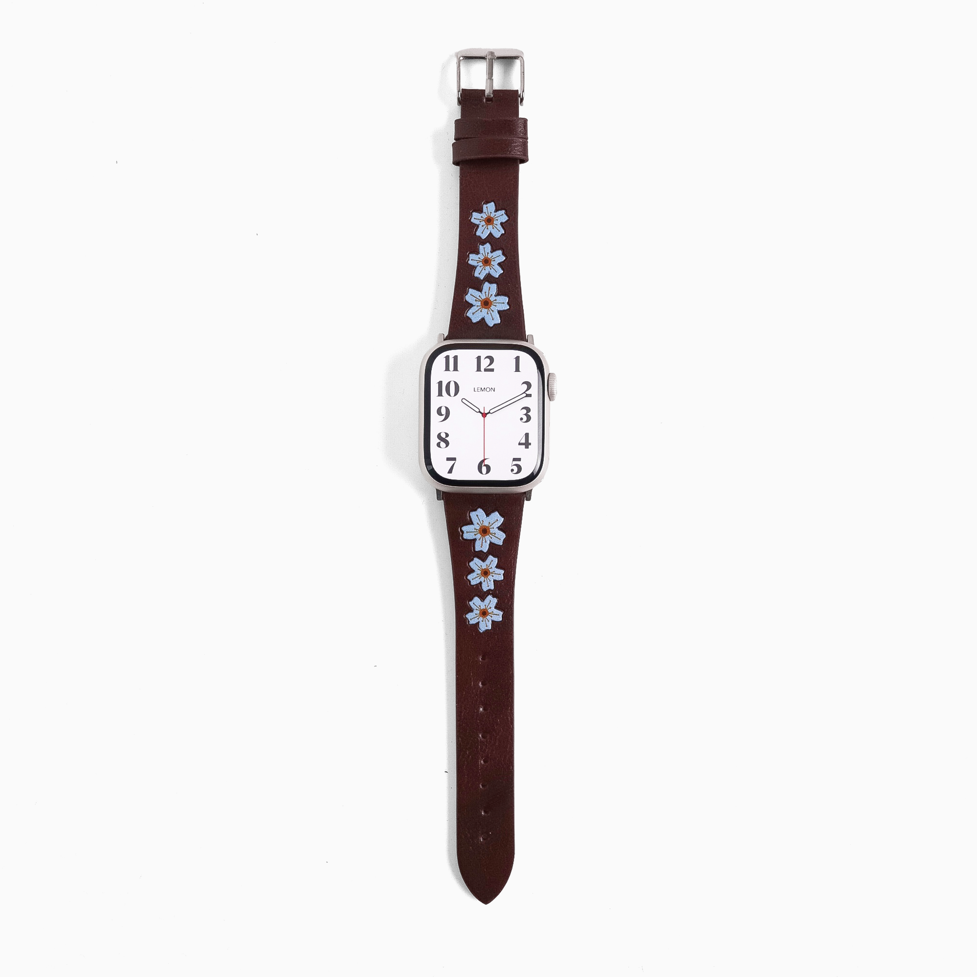 Sakura Leather Apple Watch Strap - Blue 21
