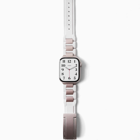 Silicone-Steel Magnetic Apple Watch Strap - Starlight