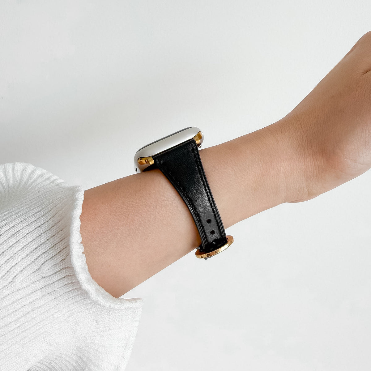 Slim Horseshoe Apple Watch Strap - Black