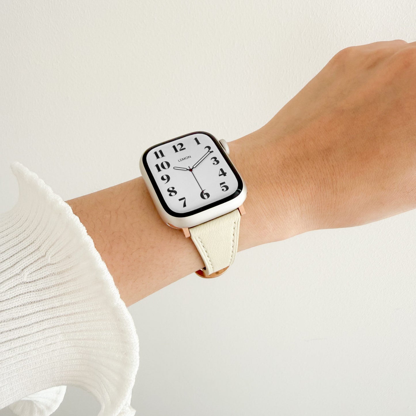 Slim Horseshoe Apple Watch Strap - Starlight