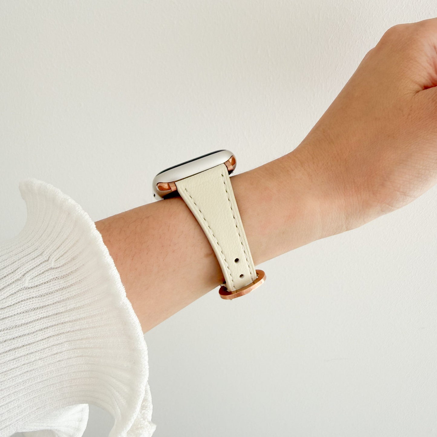 Slim Horseshoe Apple Watch Strap - Starlight