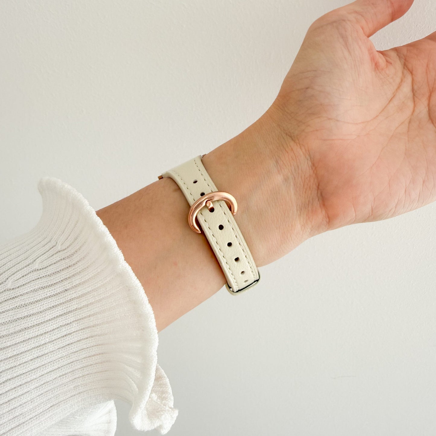 Slim Horseshoe Apple Watch Strap - Starlight