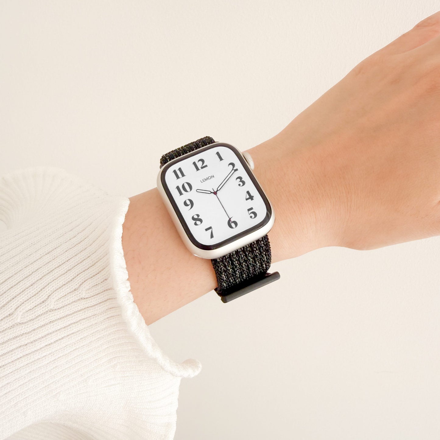 Soft Nylon Apple Watch Loop - Black
