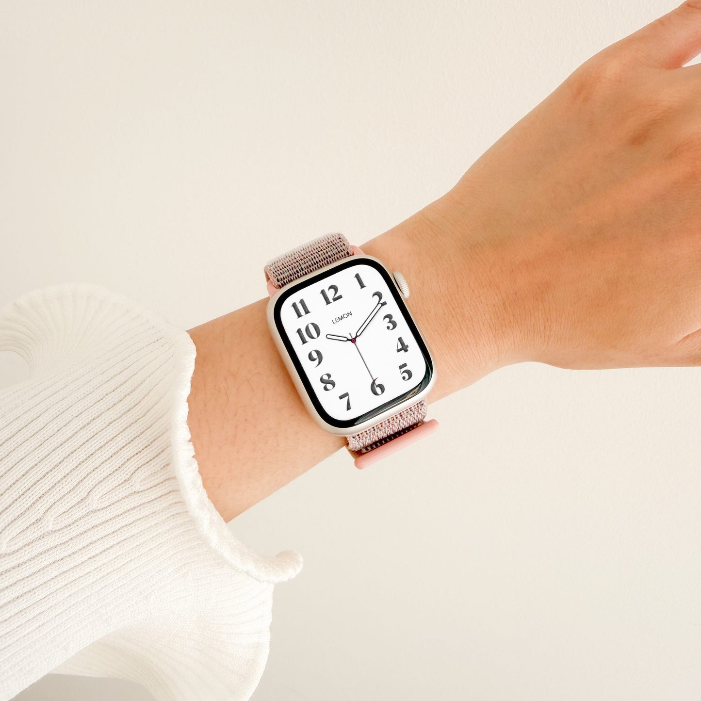 Soft Nylon Apple Watch Loop - Pastel Pink