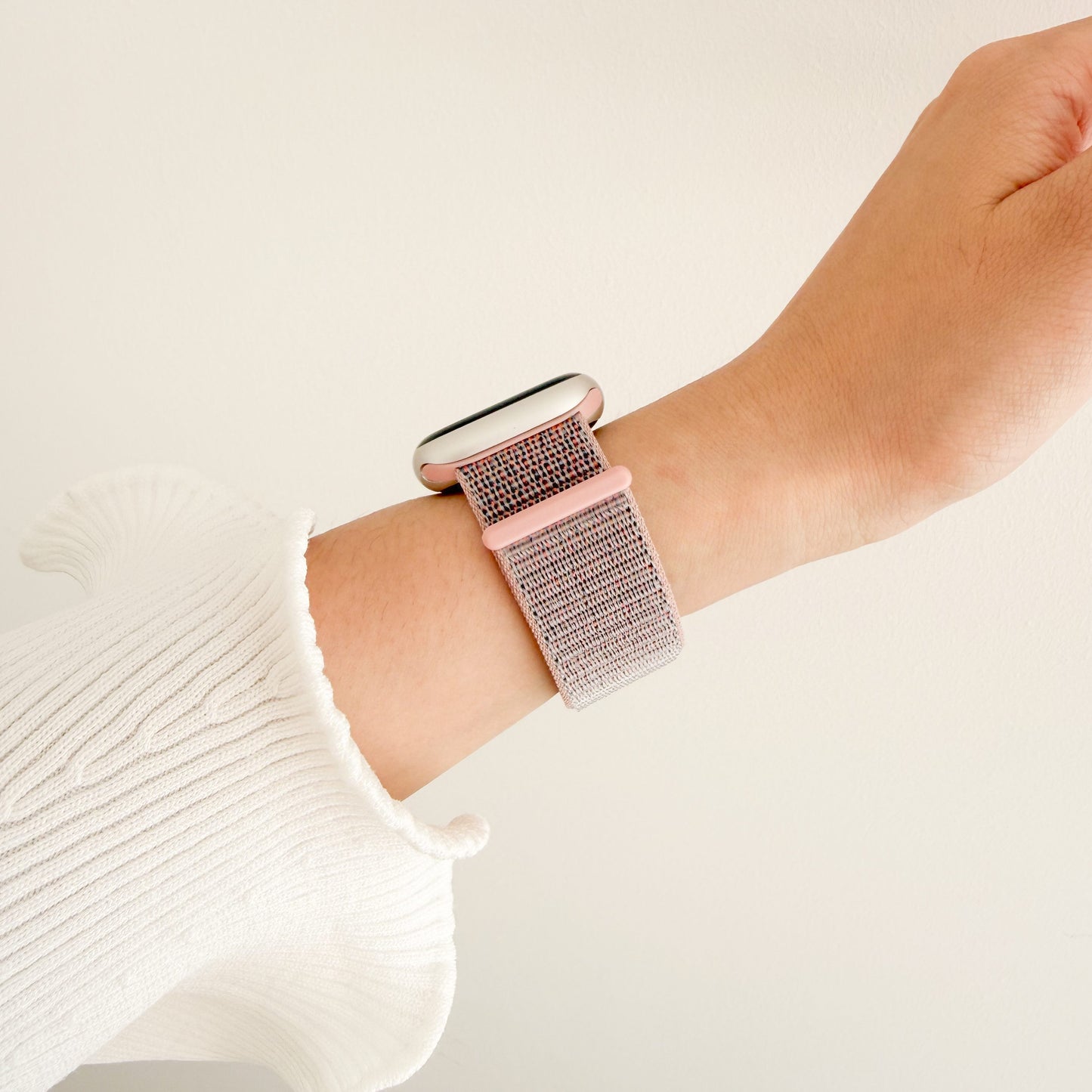 Soft Nylon Apple Watch Loop - Pastel Pink